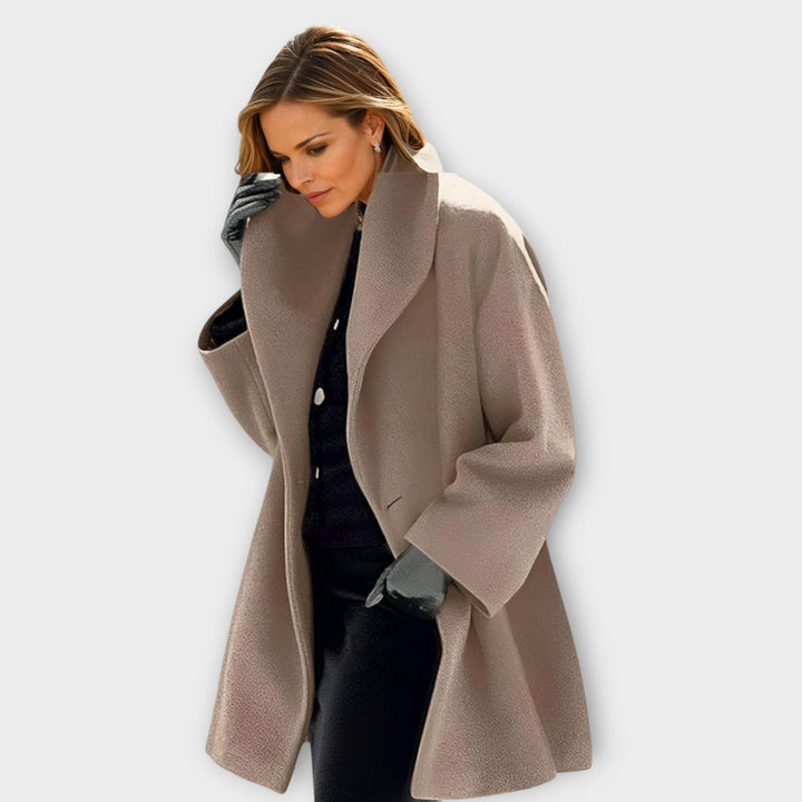 Cleo | Windproof Wool Coat – Elegant Stylish Design for Women