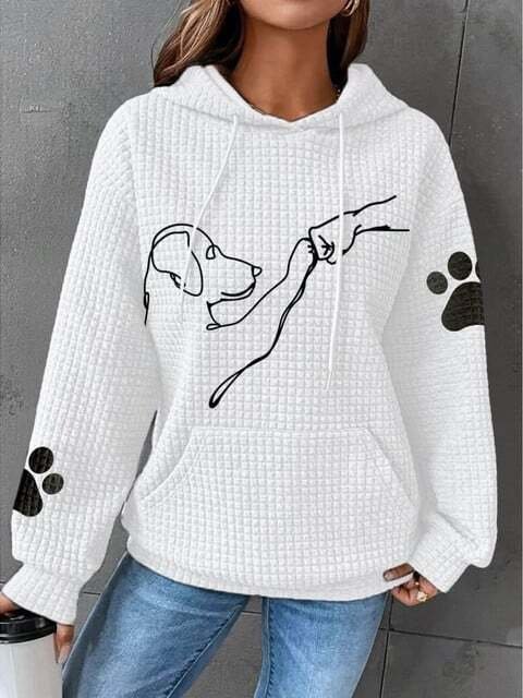 Nathalia | Hoodie with Dog Print – Cozy Style for Women