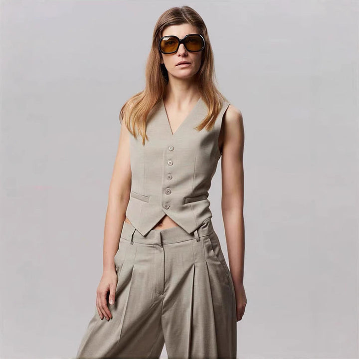 Lorevina | Tailored Button-Front Vest