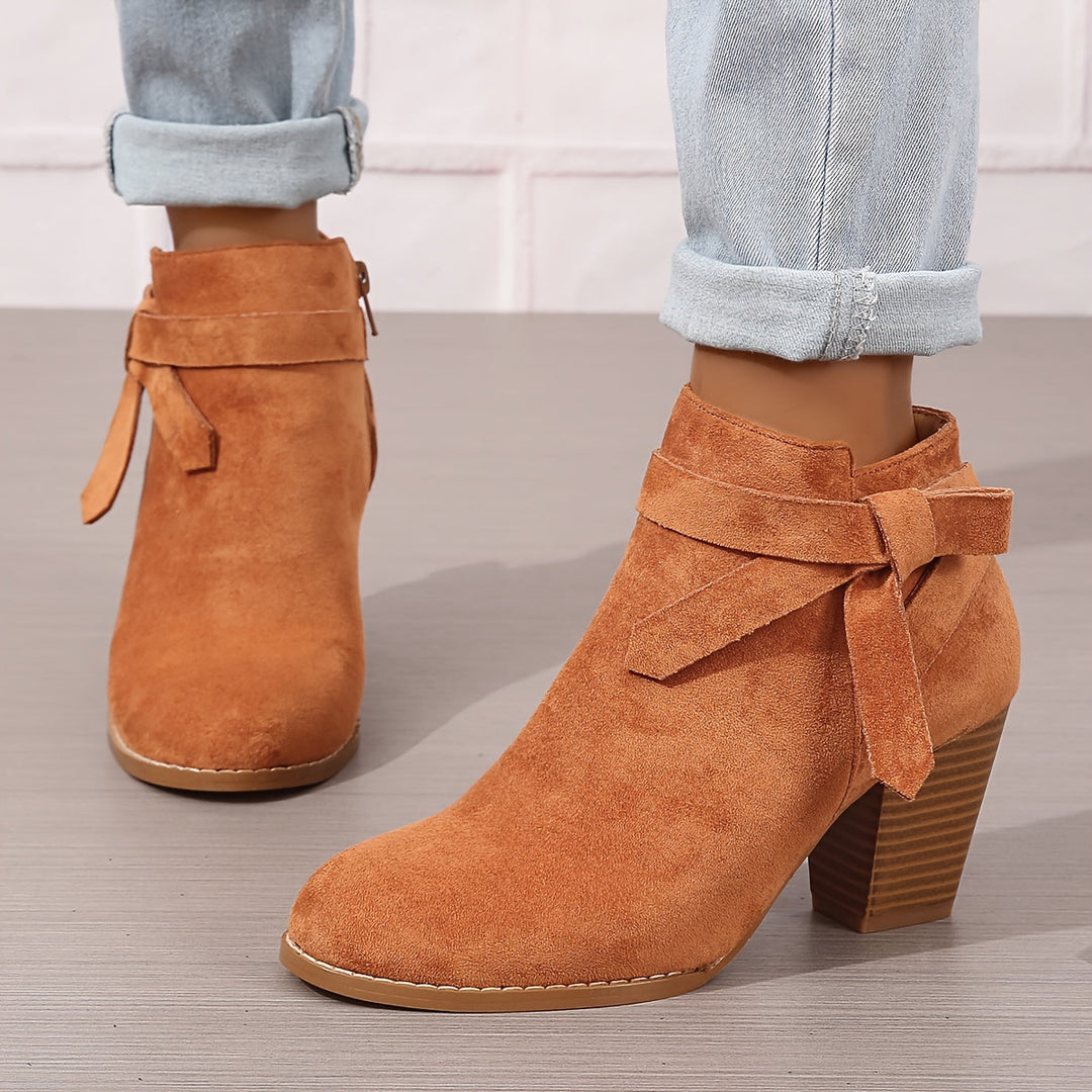 Velmira | Elegante Stiefeletten mit Blockabsatz für Damen