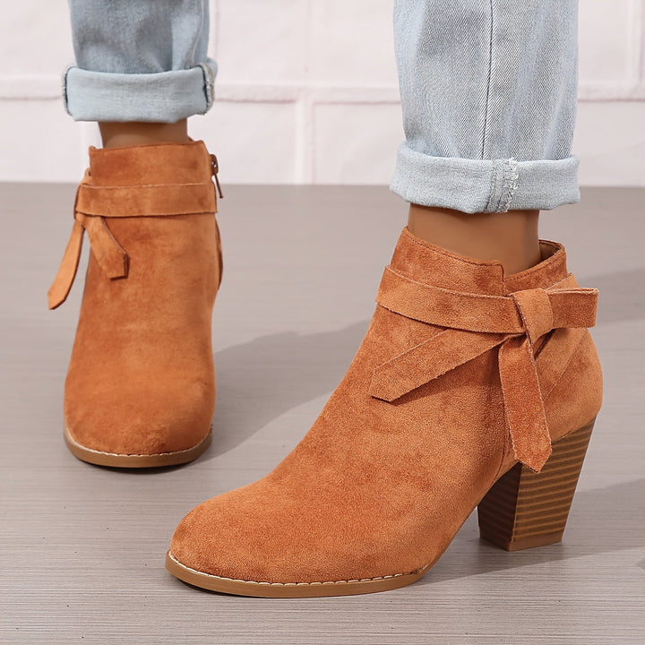Velmira | Elegante Stiefeletten mit Blockabsatz für Damen