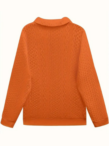 Aurelia | Cable Knit Zip-Up Sweater