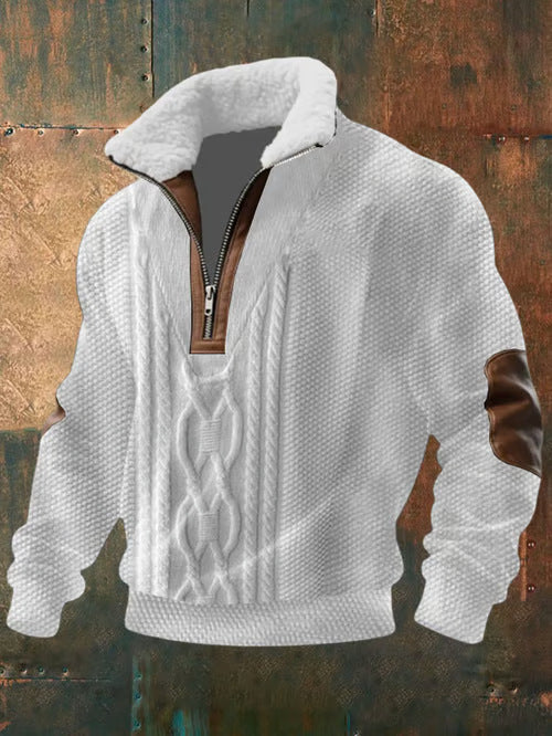Bennett | High Collar Lined Knit Sweater
