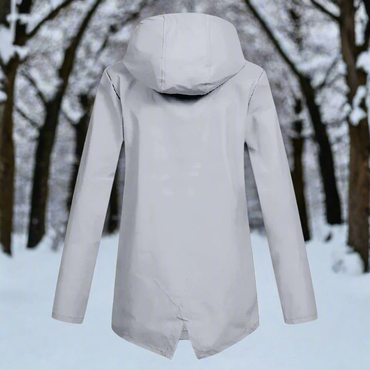 Iris | Elegante wasserdichte Regenjacke mit Kapuze für Damen