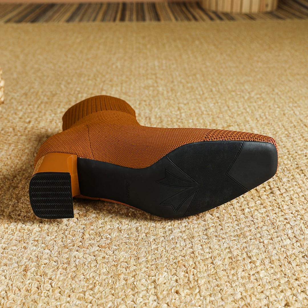 Elowen | Elegante Stretch-Strick-Stiefeletten für Damen