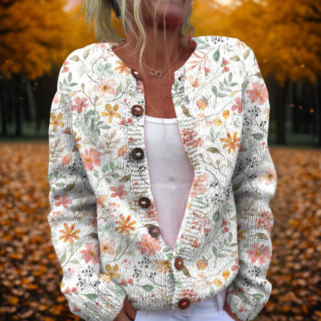 Floravia | Cozy Relaxed Open-Front Cardigan