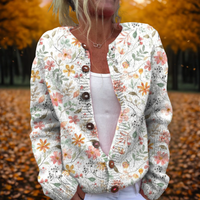 Floravia | Cozy Relaxed Open-Front Cardigan