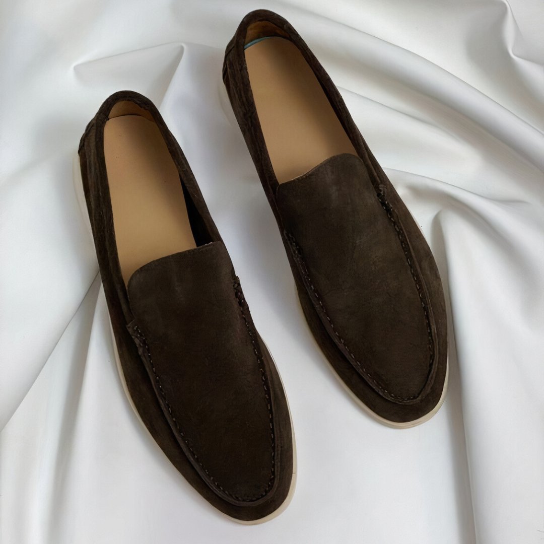 Madeleine | Hochwertige Damen-Loafer aus Kalbsveloursleder