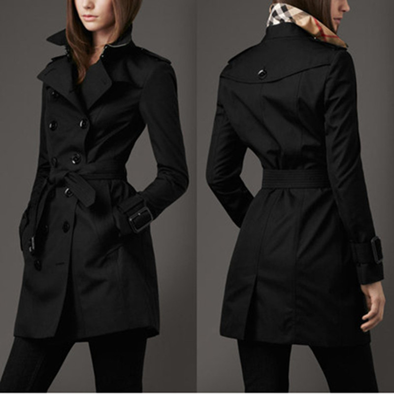 Vivian | Trench doppiopetto aderente ed elegante da donna