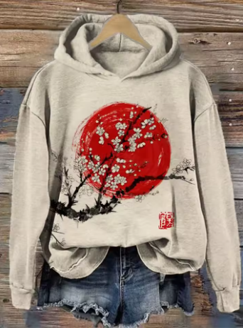 Mabel | Graphic Hoodie with Relaxed Fit for Women