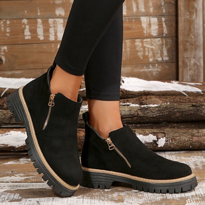 Lerelle | Schicke Wildleder-Plateau-Stiefeletten für Damen