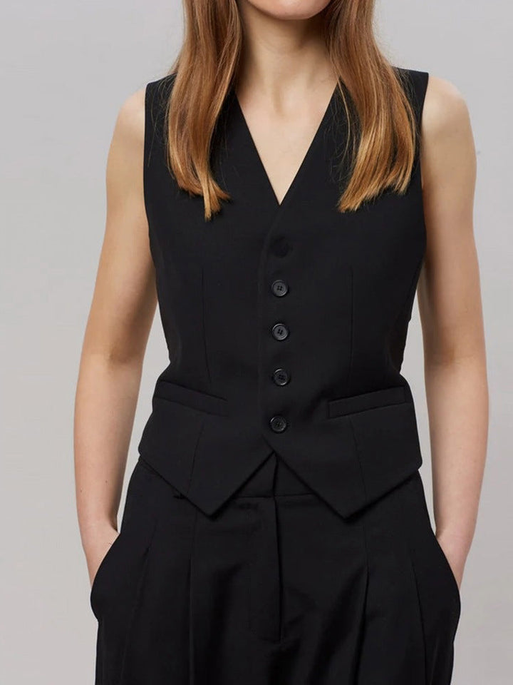 Lorevina | Tailored Button-Front Vest