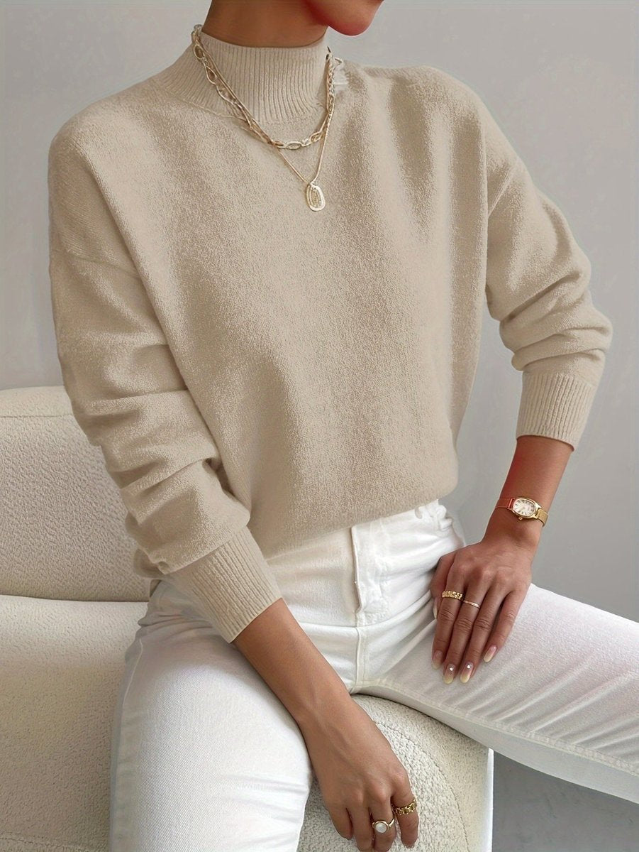 Elisabeth | Mock Turtleneck Sweater for Women in Relaxed Fit