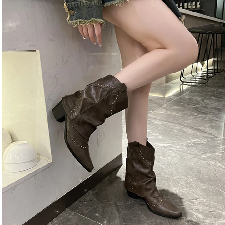 Sierra | Studded Western Cowboy Boots for Women