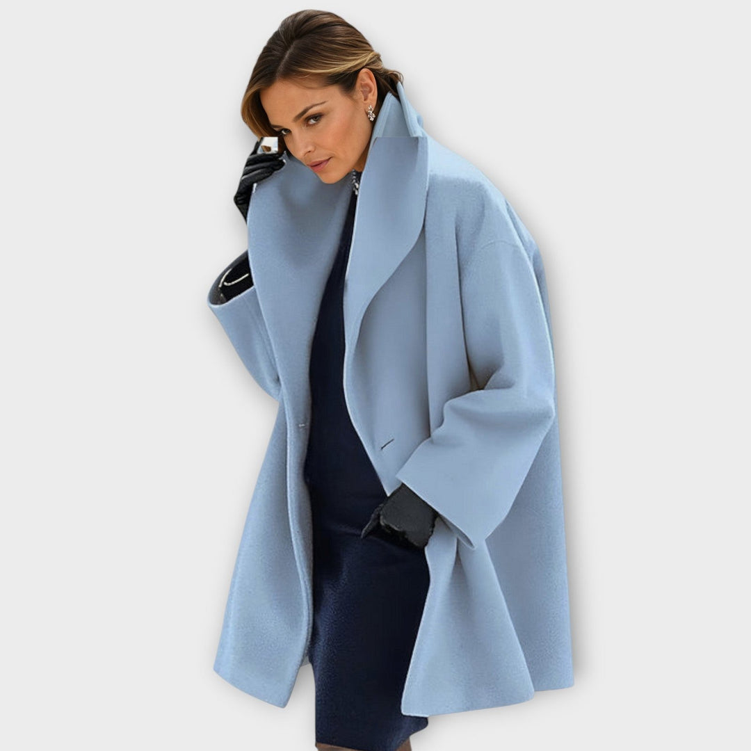 Cleo | Windproof Wool Coat – Elegant Stylish Design for Women