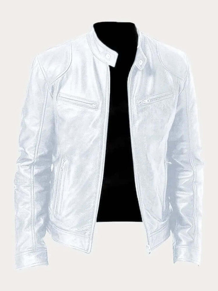 Maverick | Biker Jacket for Men with Genuine Leather Design