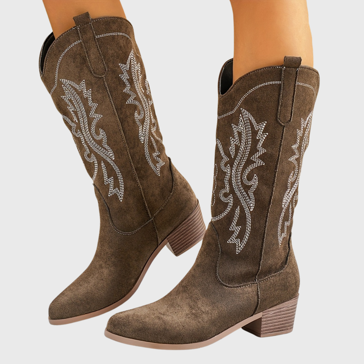 Vivienne | Cowboystiefel mit weitem Schaft bis zur Wadenmitte für Damen