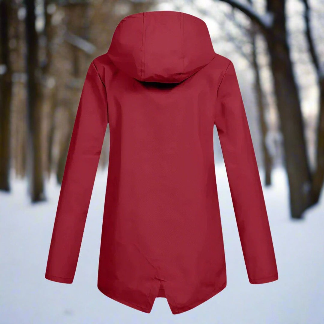 Iris | Elegante wasserdichte Regenjacke mit Kapuze für Damen