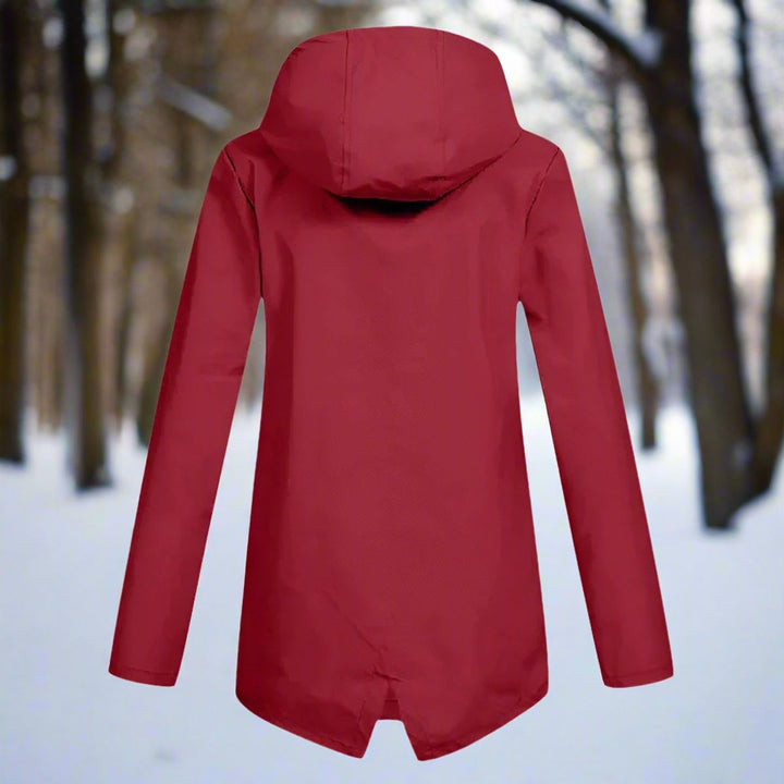 Iris | Elegante wasserdichte Regenjacke mit Kapuze für Damen