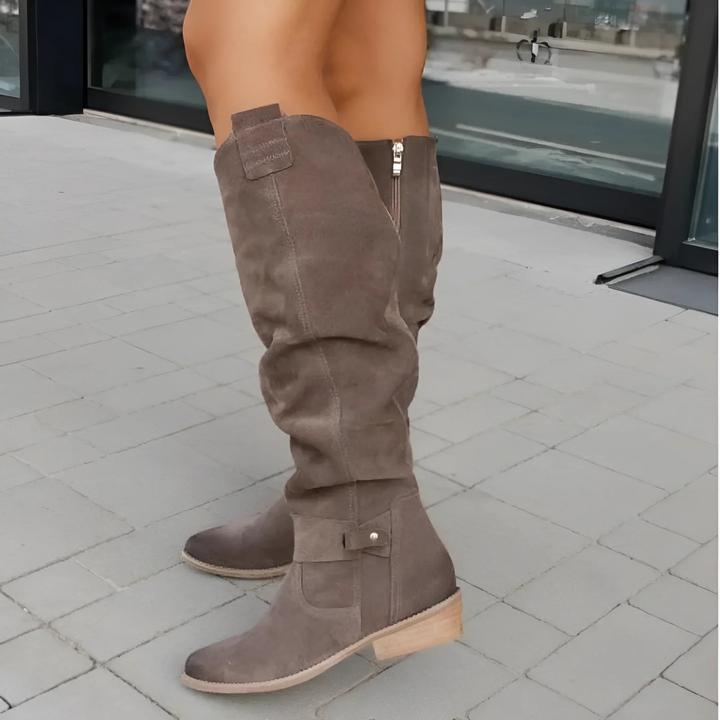 Maya | Bequeme und warme kniehohe Stiefel