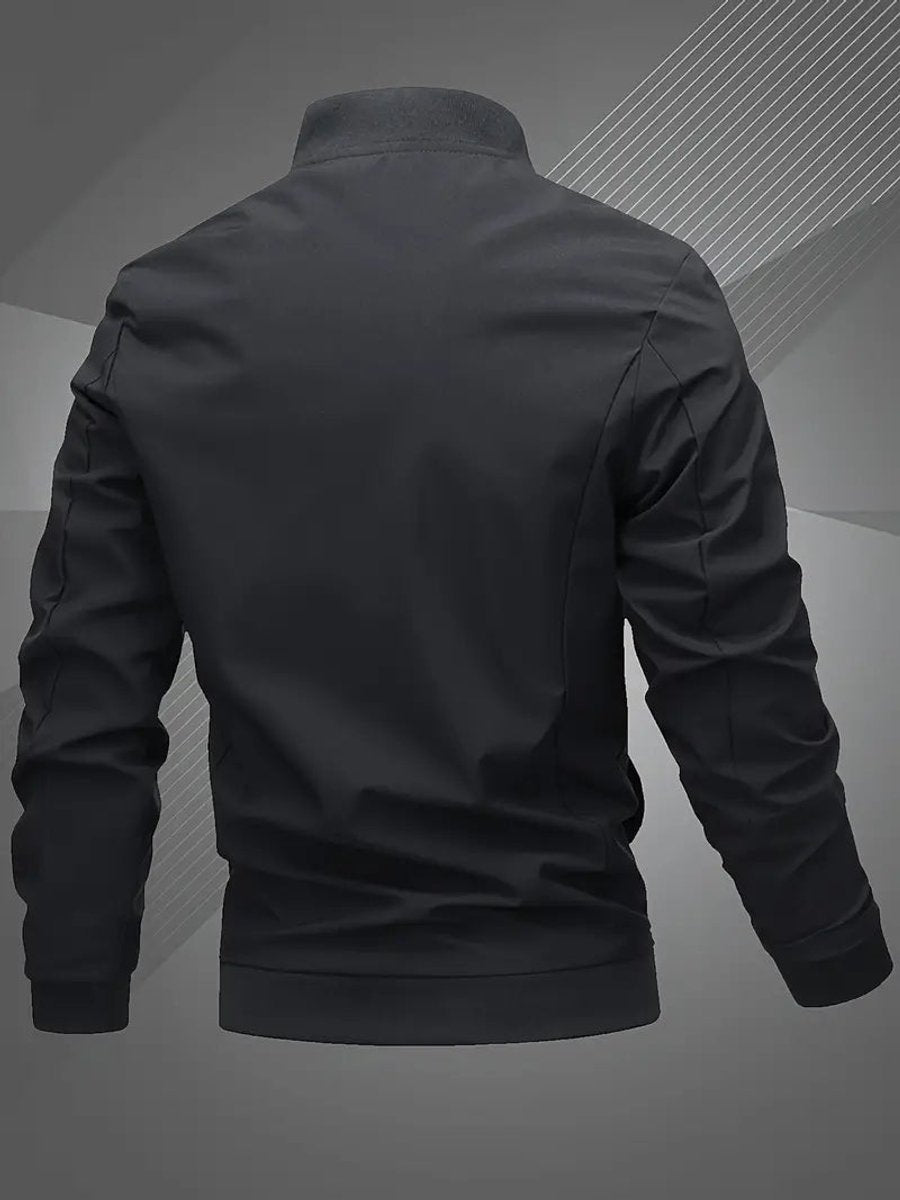 Mariselle | Men's Casual Regular-Fit Polyester Bomber Jacket