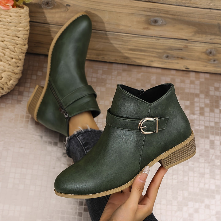 Velmira | Elegante Chelsea-Ankle-Boots für Damen mit Schnallendetail