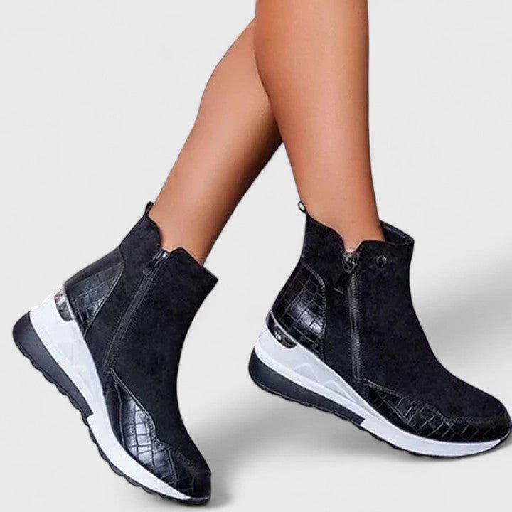 Novelle | Stivaletti ortopedici con zeppa alla caviglia, ergonomici ed eleganti da donna