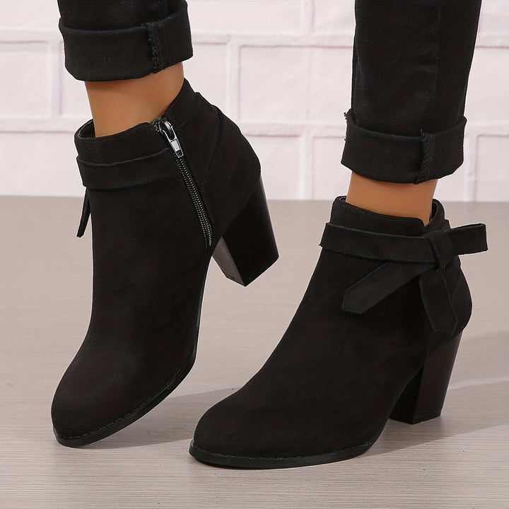 Velmira | Elegante Stiefeletten mit Blockabsatz für Damen