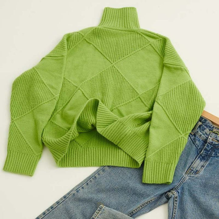 Greta | Turtleneck Sweater – Casual Knit Style for Women
