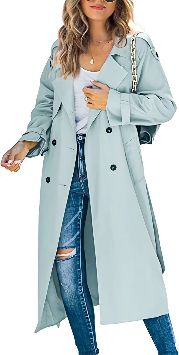 Astrid | Eleganter Oversize-Trenchcoat für Damen mit zweireihigem Verschluss