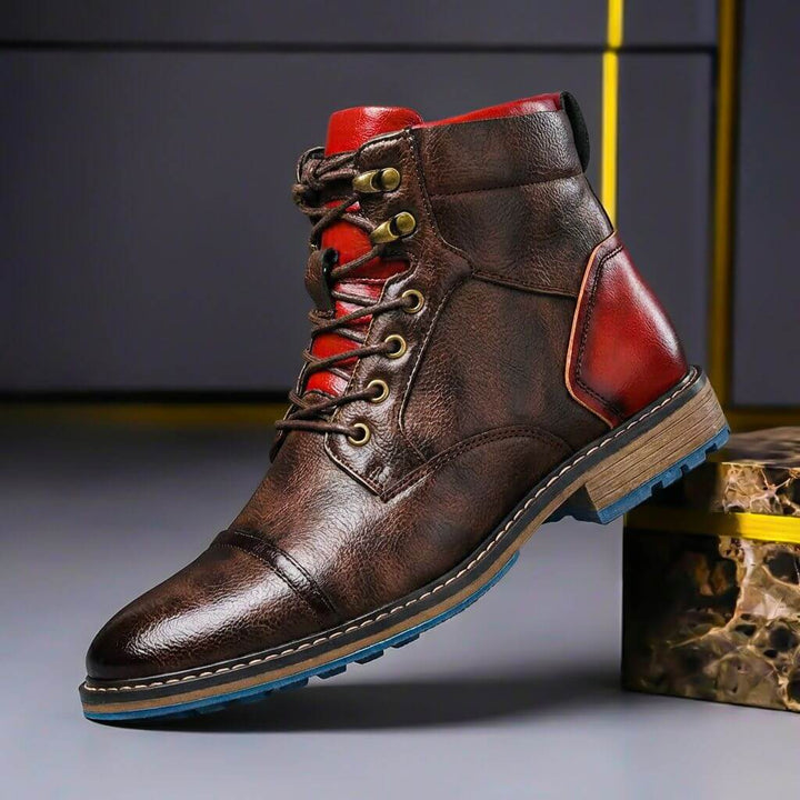 Rowan | Stivali vintage in pelle bicolore