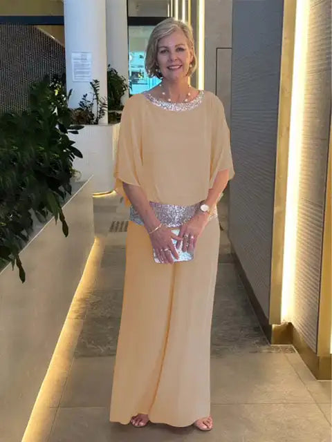 Camilla | Completo elegante con pullover e pantaloni a gamba ampia