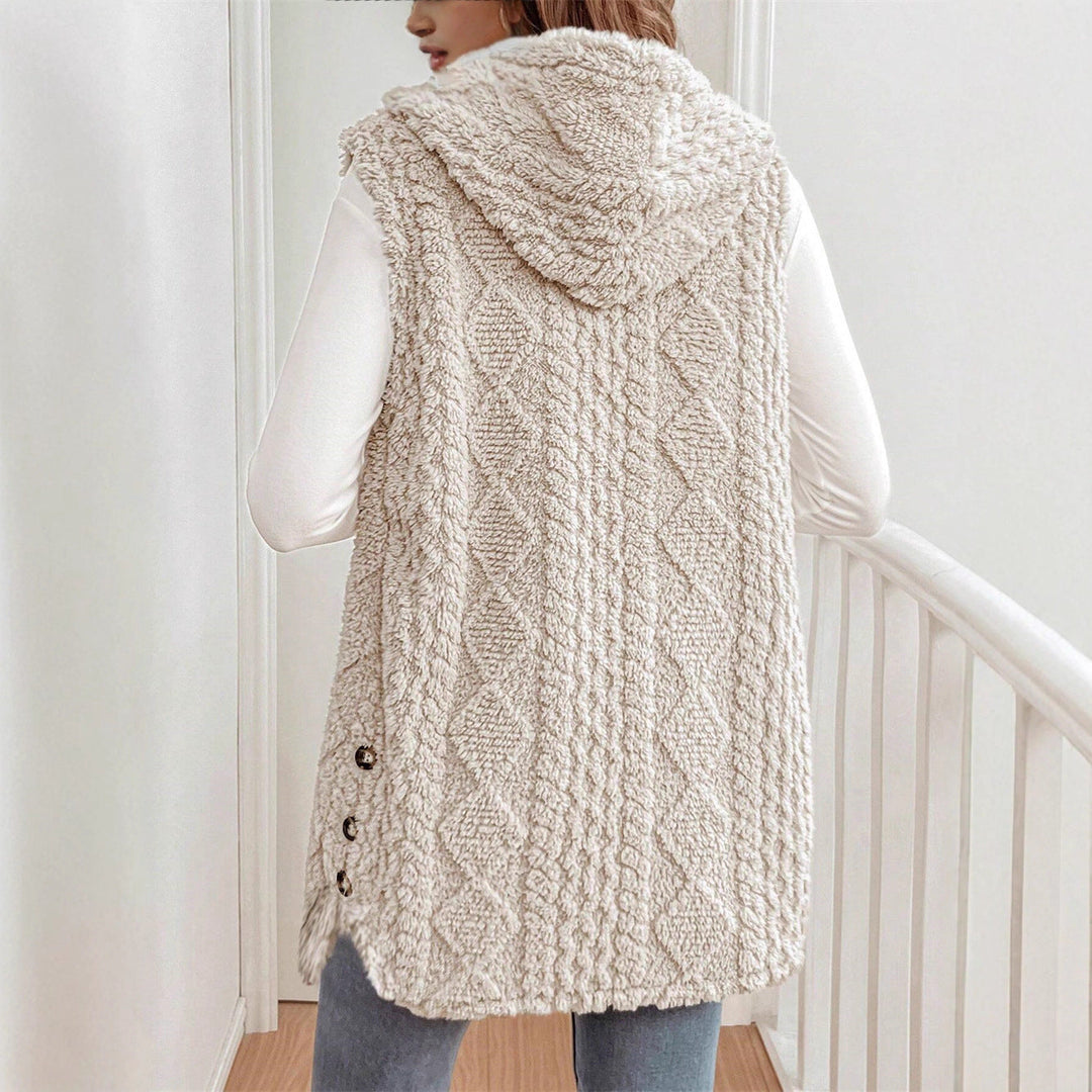 Brielle | Plush V-Neck Sleeveless Vest