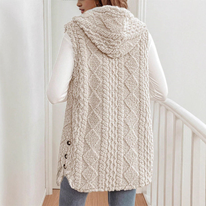 Brielle | Plush V-Neck Sleeveless Vest