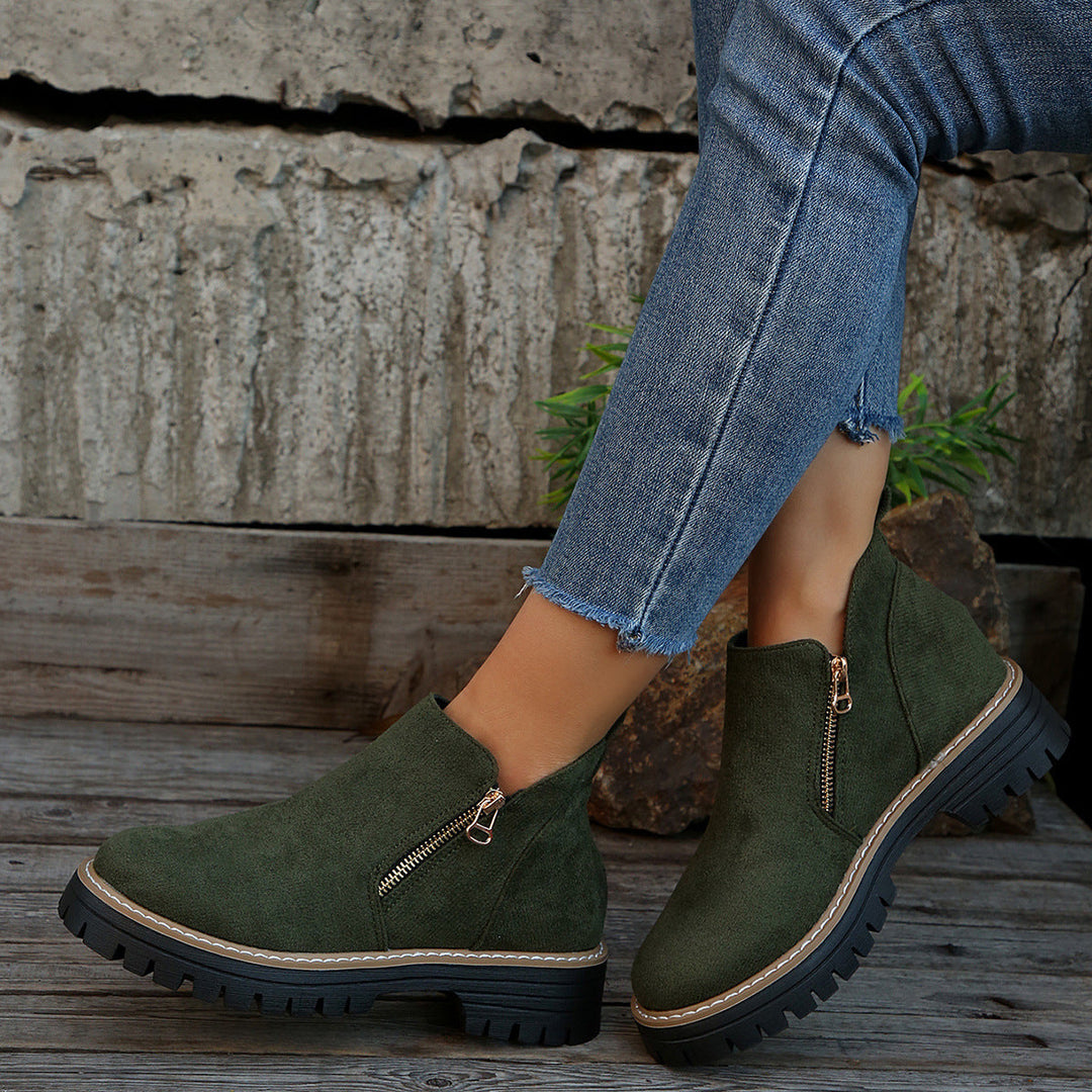 Lerelle | Schicke Wildleder-Plateau-Stiefeletten für Damen