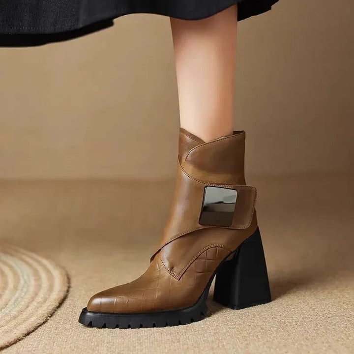 Michelle | Bequeme und elegante moderne Stiefel mit Blockabsatz