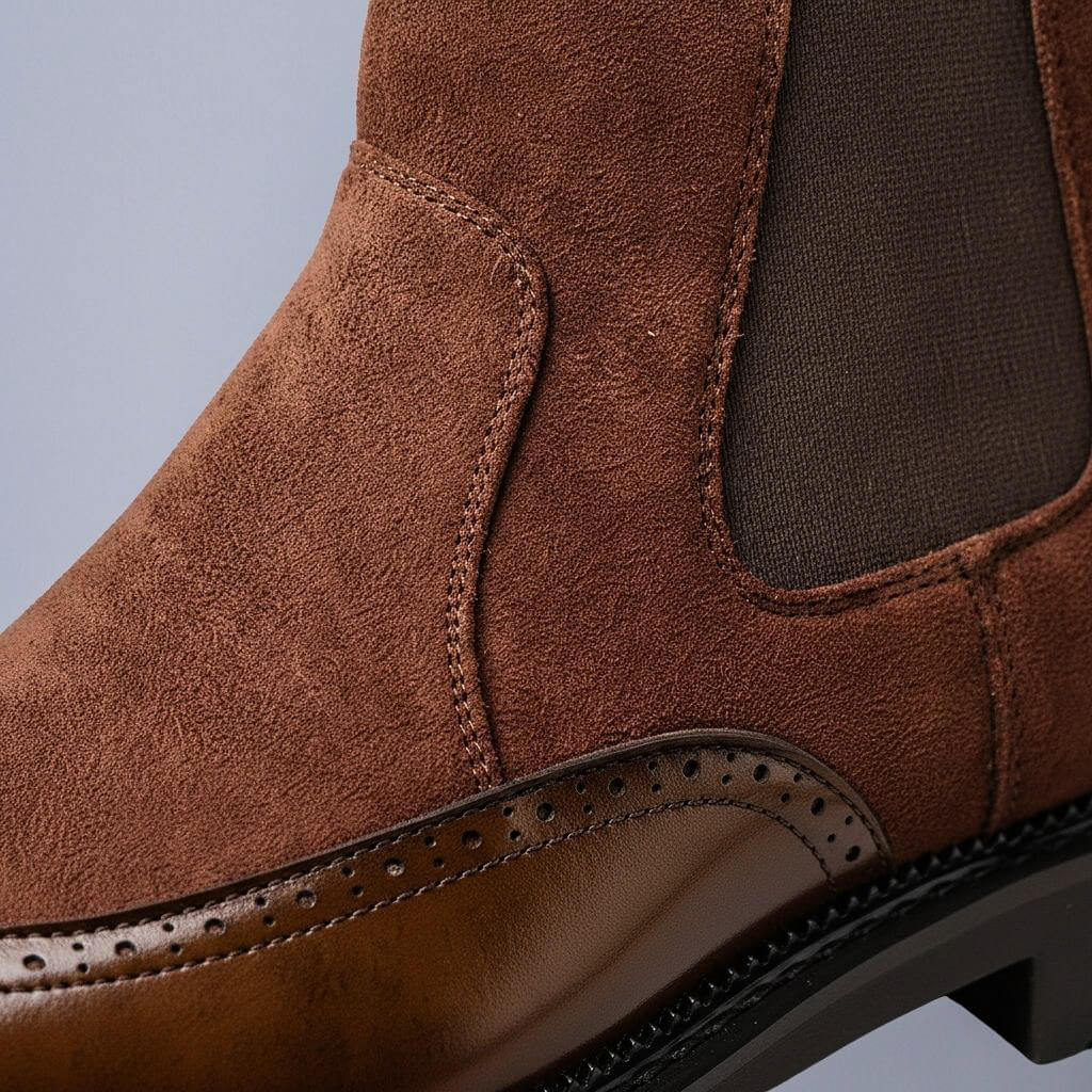 Ashton | Stivali vintage in camoscio e pelle italiana