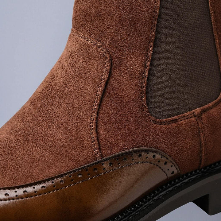Ashton | Stivali vintage in camoscio e pelle italiana