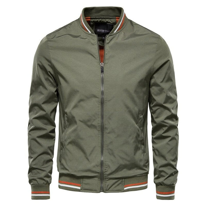 Tobias | Men's Modern Solid-Coloured Bomber Jacket