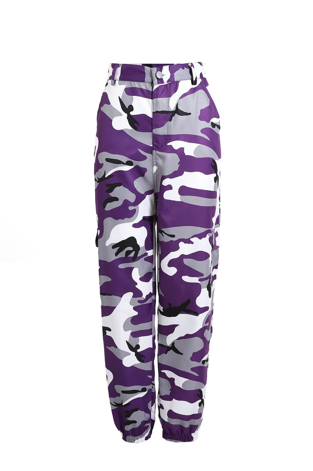 Drunelle | Pantaloni cargo mimetici alla moda con vita elasticizzata
