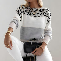 Cheyenne | Animal Print Patterned Knitted Sweater