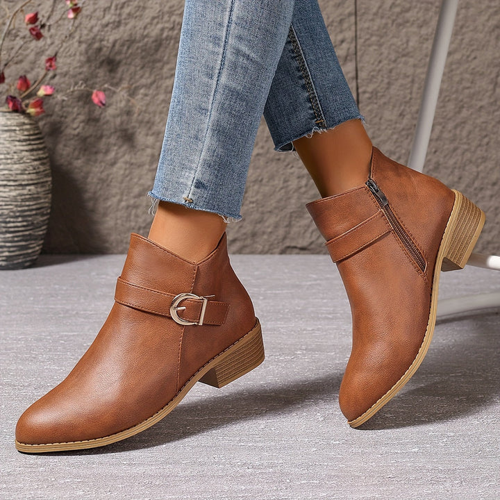 Velmira | Elegante Chelsea-Ankle-Boots für Damen mit Schnallendetail