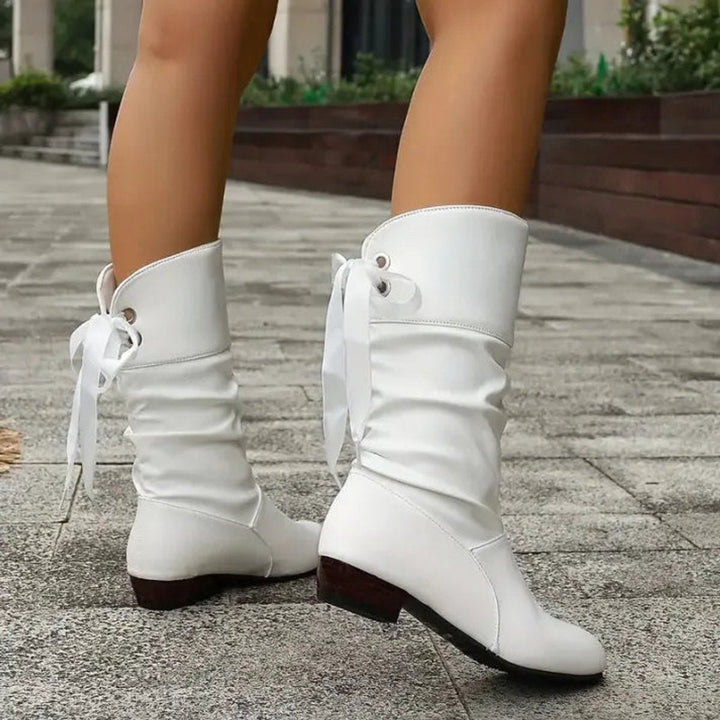 Lazura | Elegante lässige Schnür-Ankle-Boots für Damen mit Blockabsatz