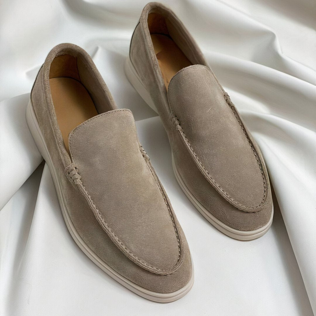 Madeleine | Hochwertige Damen-Loafer aus Kalbsveloursleder