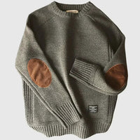 Felix | Classic Knitted Sweater with Modern Elbow Patches