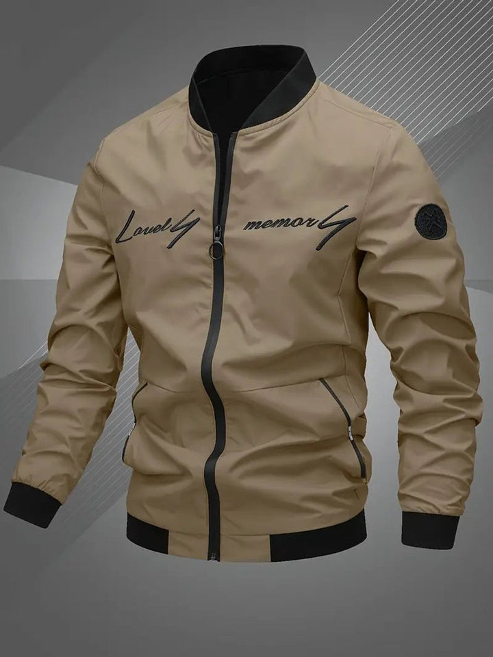 Mariselle | Men's Casual Regular-Fit Polyester Bomber Jacket
