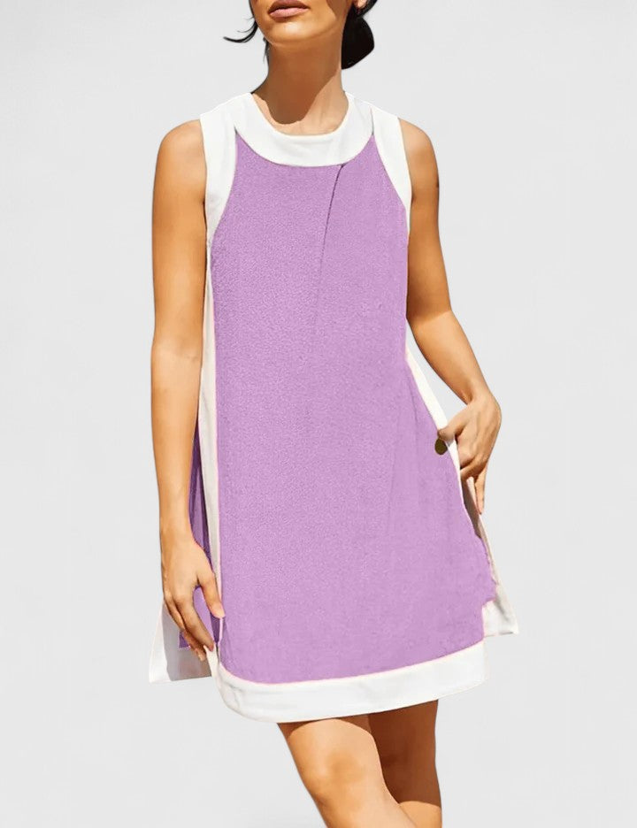 Amélie | Colourblock Sleeveless Shift Dress