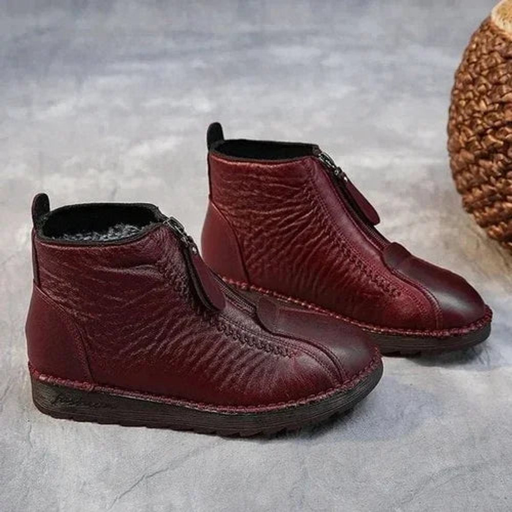 Aurelia | Stivaletti da donna eleganti in pelle, con fodera in pile