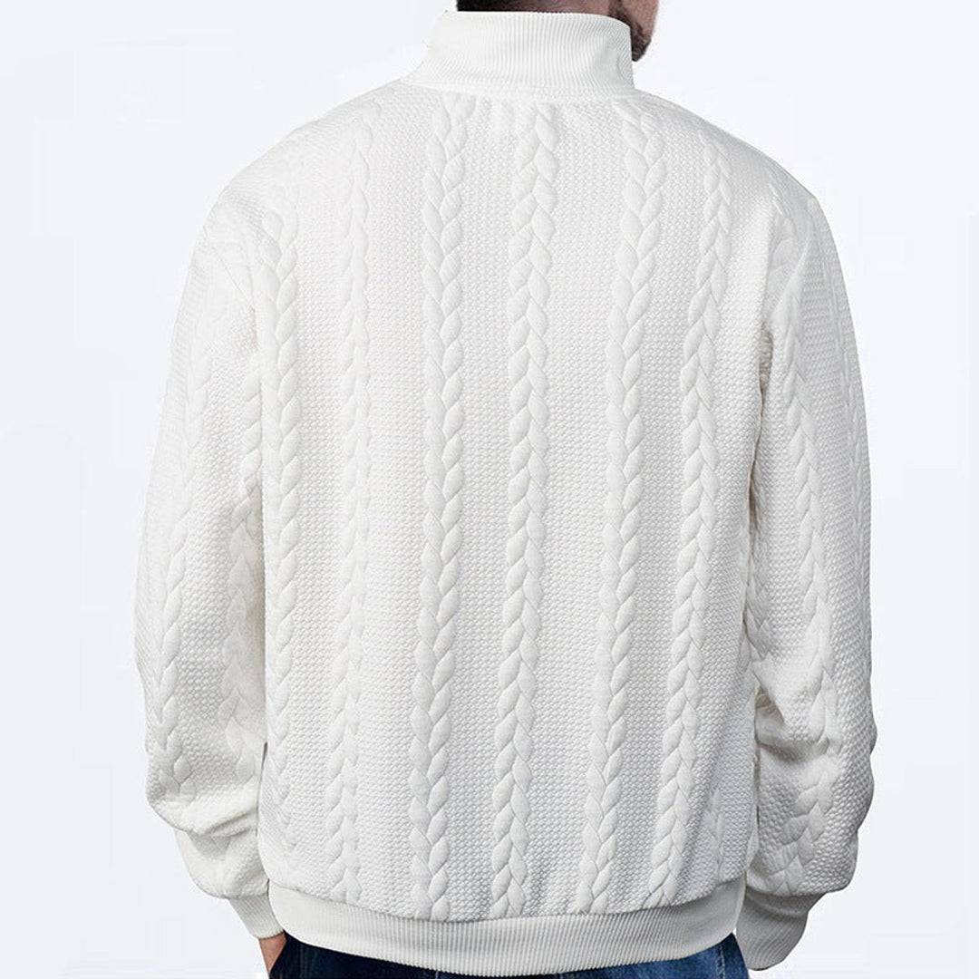 Andras | Knit Sweater – Classic Quarter-Zip Style for Men