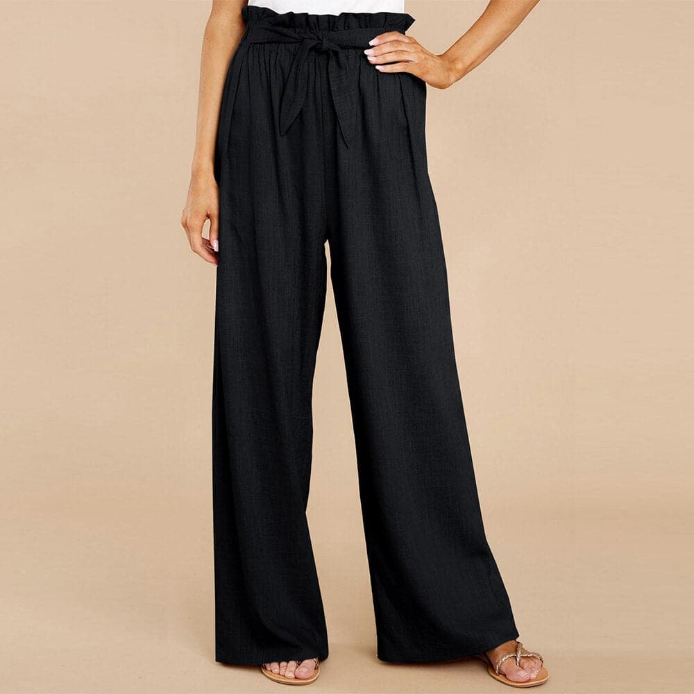 Carmine | Pantaloni eleganti a vita alta e gamba ampia